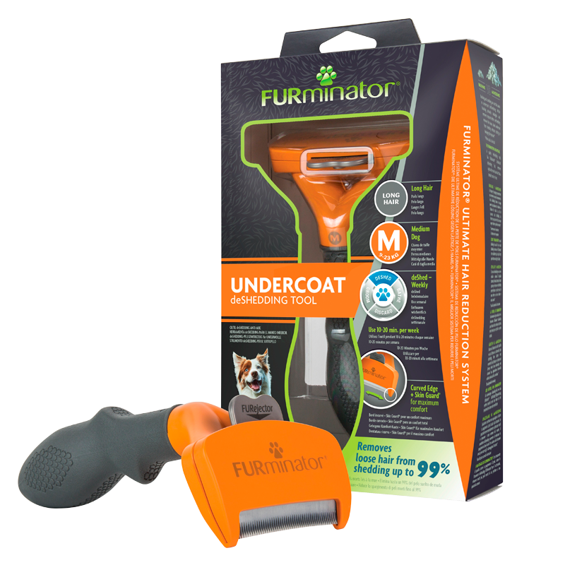 FURminator Deshedding Børste Til Store Hunde Langt Pels (1 stk)