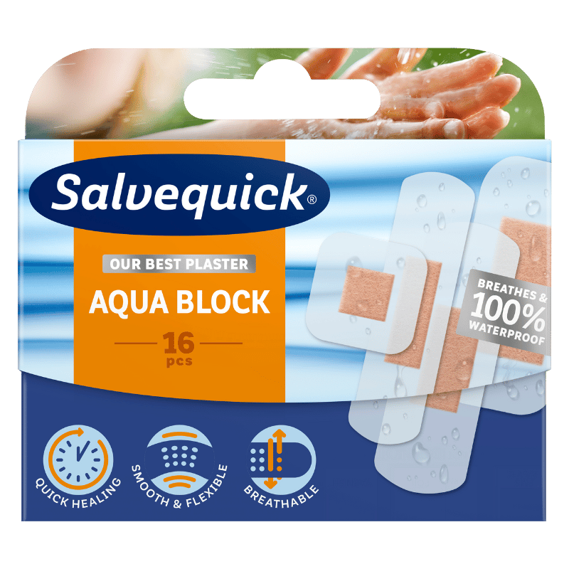 Salvequick Aqua Block Plaster (16 stk)
