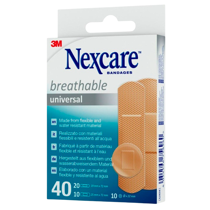 Nexcare Universal Åndbare Plastre (40 stk)