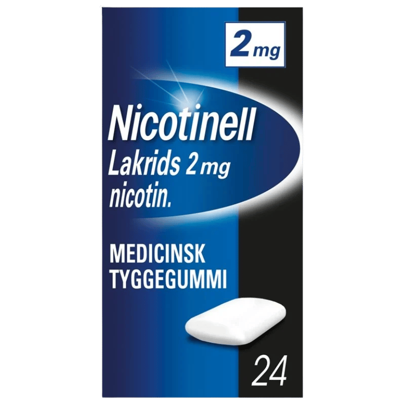 Nicotinell Lakrids Tyggegummi 2 mg (24 stk)