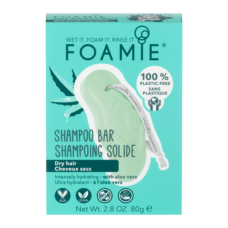 Foamie Shampoo Bar Aloe Vera For Dry Hair - 1 stk.