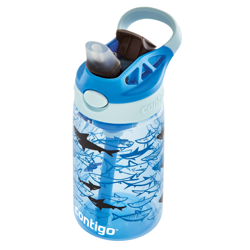 Contigo Drikkeflaske Easy Clean Blue sharks (420 ml)