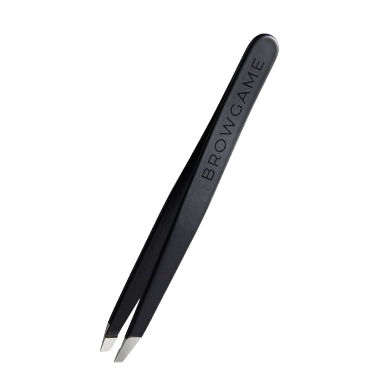 Browgame Signature Tweezer Slanted Soft TouchBlackout - 1 stk