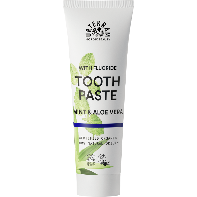 Urtekram Tandpasta med Mint & Fluor - 75 ml