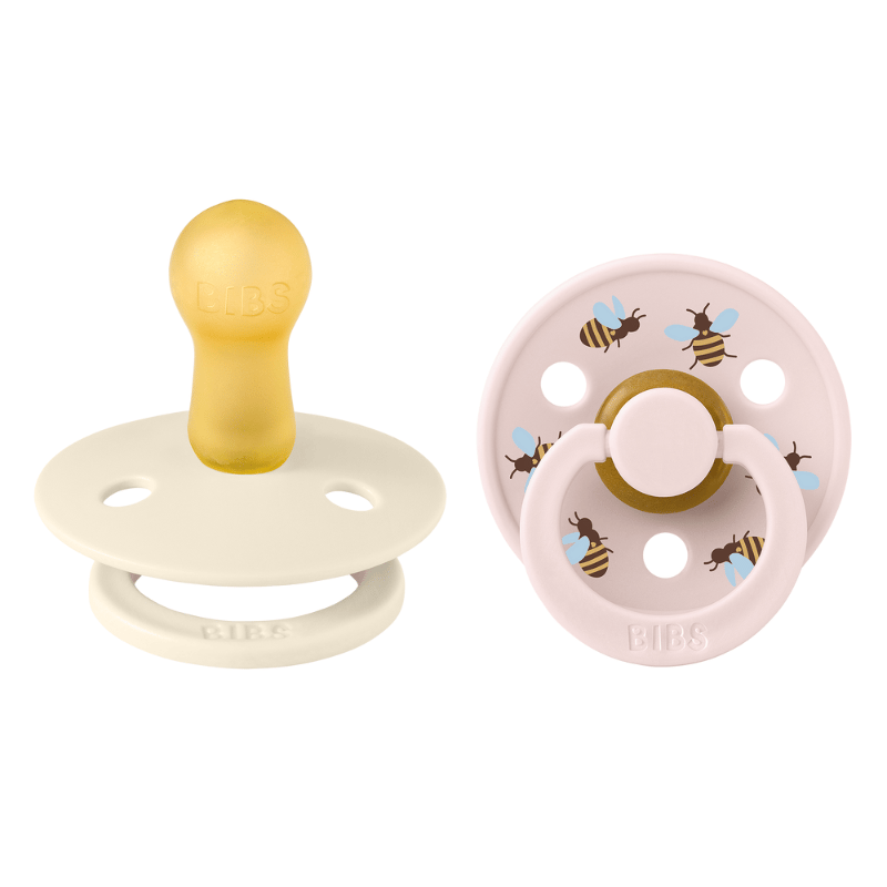 Bibs Pacifier Studio Colour Bumblebee Latex Size 2 Ivory Mix (1 sæt)