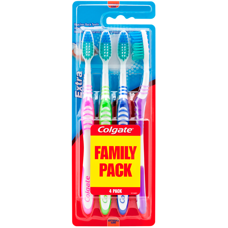 Colgate Extra Clean Soft Tandbørster (4 stk)