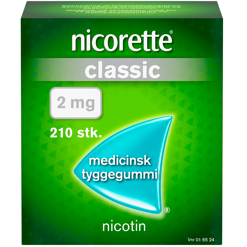 Nicorette Classic Medicinsk Tyggegummi 2MG (210 stk)