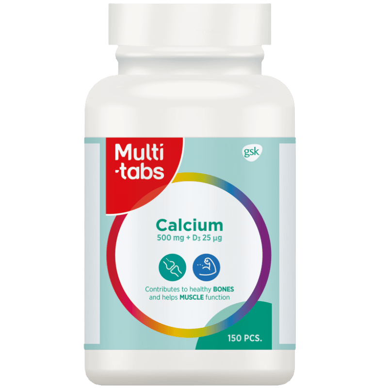 Multitabs Kalk 500 mg + D3 Tabletter (150 stk)