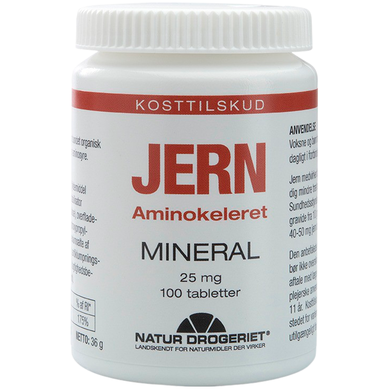 Natur Drogeriet Jern Complex 25 mg - 100 tabs.