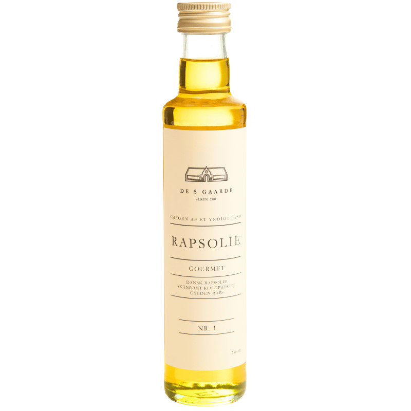 De 5 Gaarde Koldpresset Rapsolie Gourmet (250 ml)