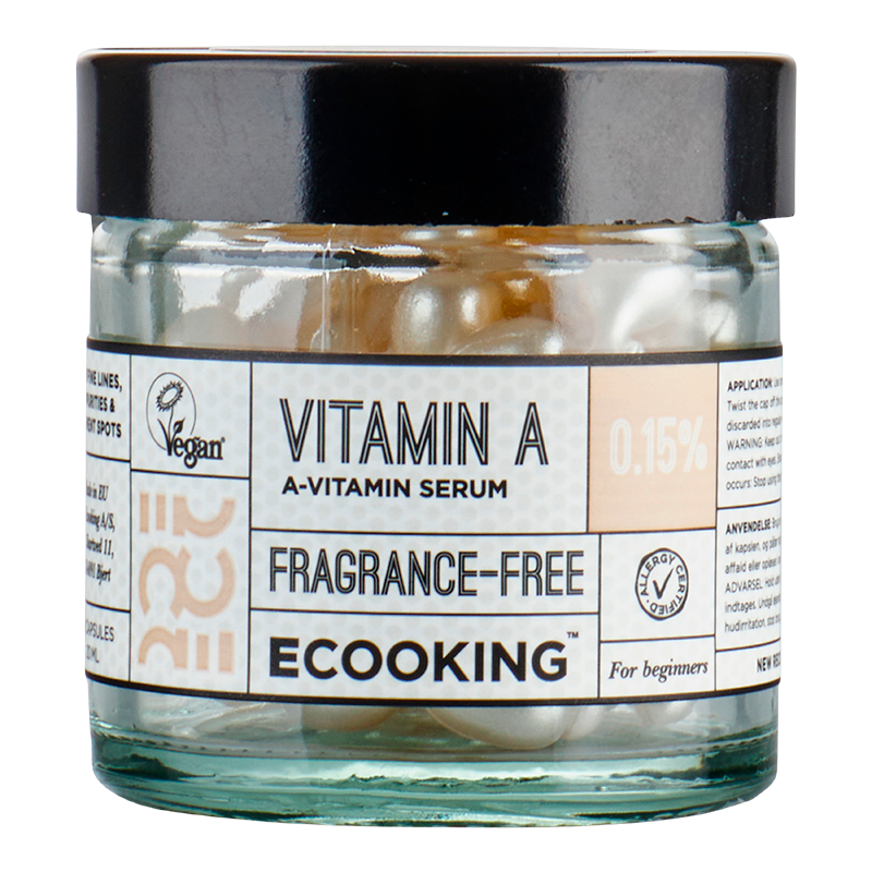 Ecooking Face A-Vitamin 0,15% Parfumefri (60 stk)