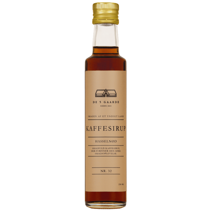 De 5 Gaarde Kaffesirup Hasselnød (250 ml)
