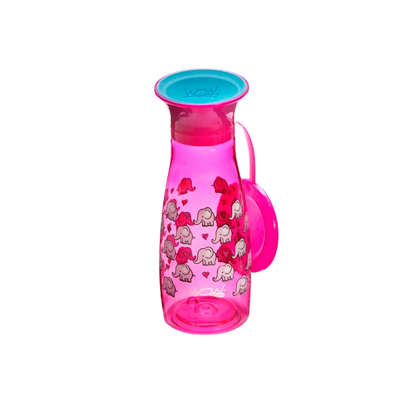 WOW Kop Mini Spildfri Pink Tritan (350 ml)