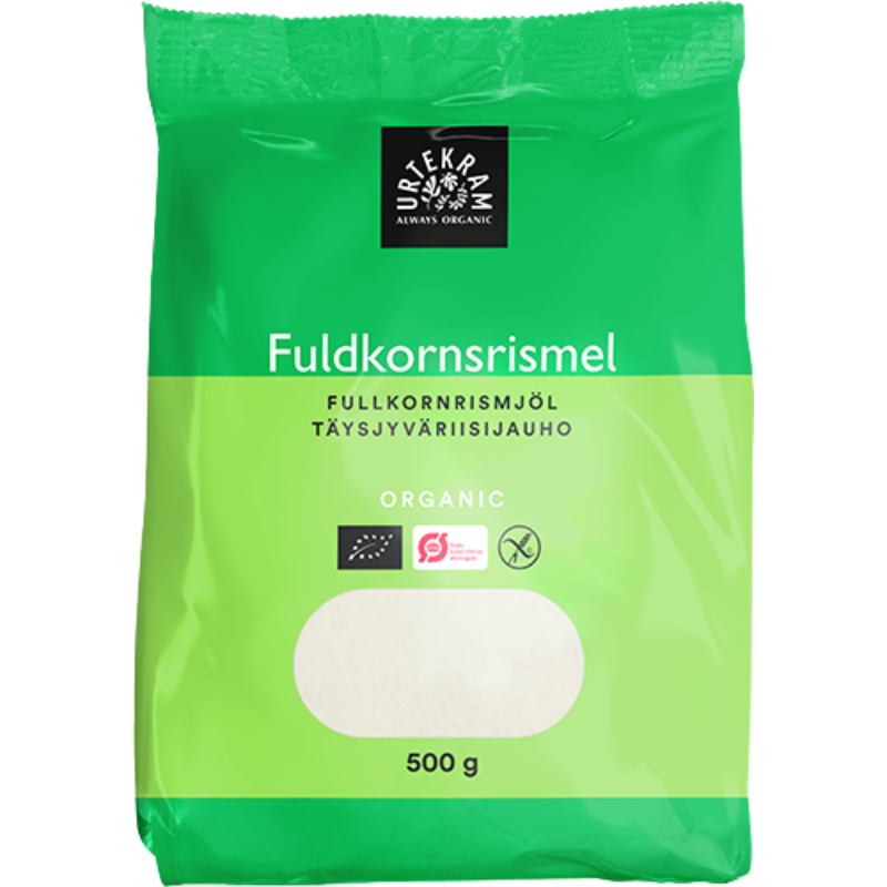 Urtekram Fuldkorns Rismel Ø - 500 g.