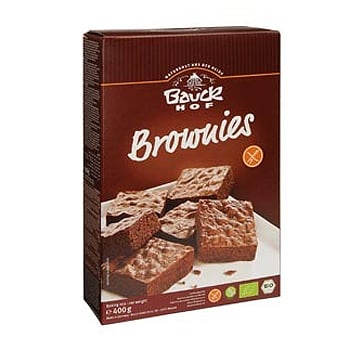 Bauckhof Brownies Mix Gl.Fri Ø - 400 gr