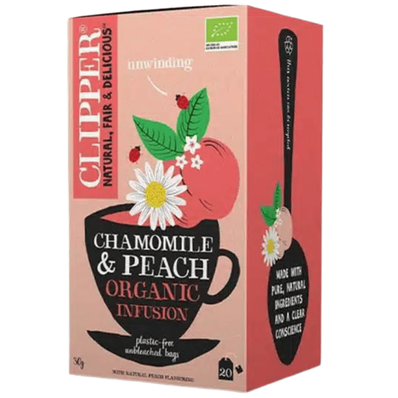 Clipper Kamille & Fersken Te Ø (20 breve)
