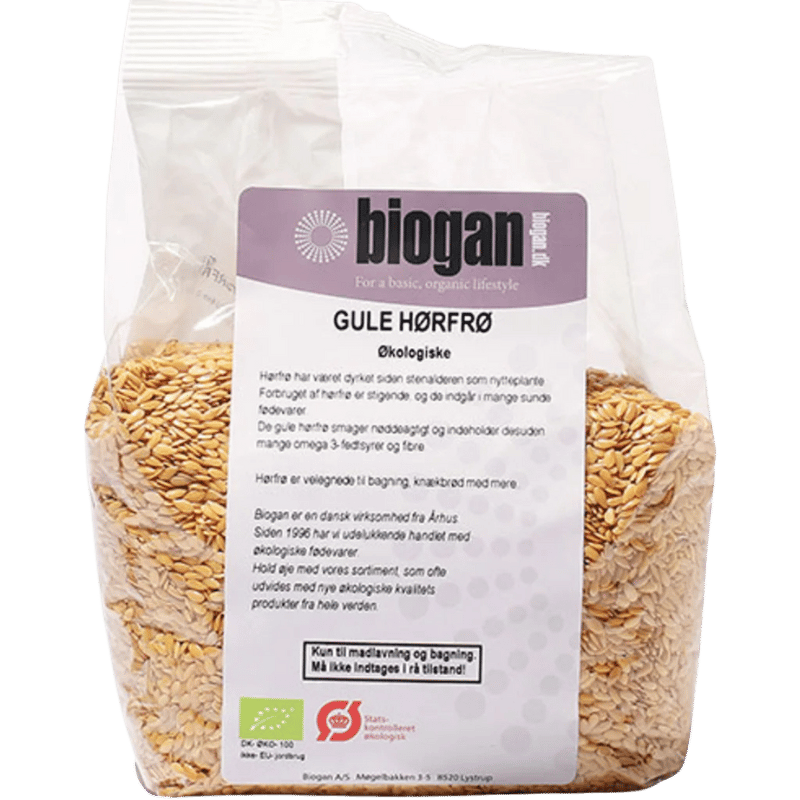 Biogan Gule Hørfrø Ø (500 g)