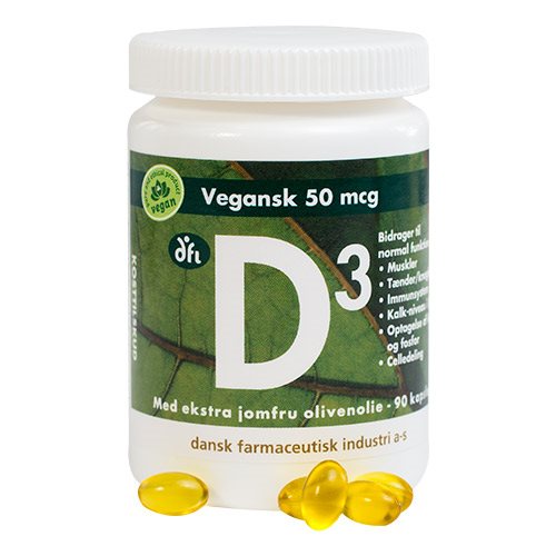 DFI D-Vitamin 50 mcg Vegansk - 90 stk.
