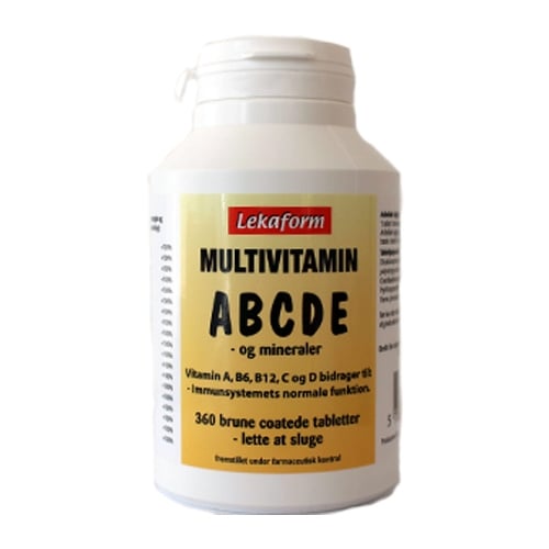 Lekaform Multivitamin ABCDE - 360 tab.