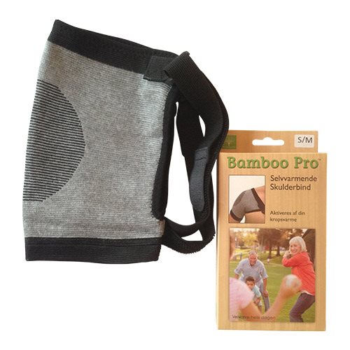 Bamboo Pro Skulderbind Selvvarm. Justerbart Str. S/M (1 stk)