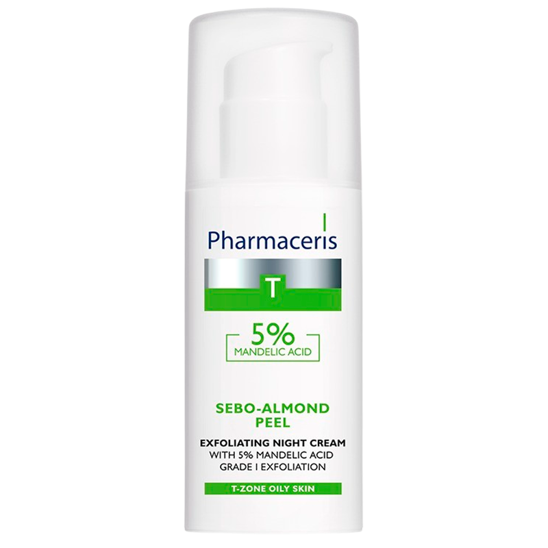 Pharmaceris T Sebo-Almond Peel Exfoliating Night Cream W. 5% Mandelic Acid (50 ml)