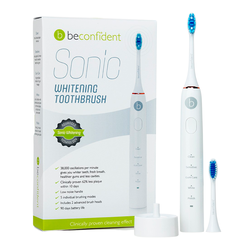 Beconfident Sonic Electric Whitening Toothbrush White/Rose Gold - 1 stk.