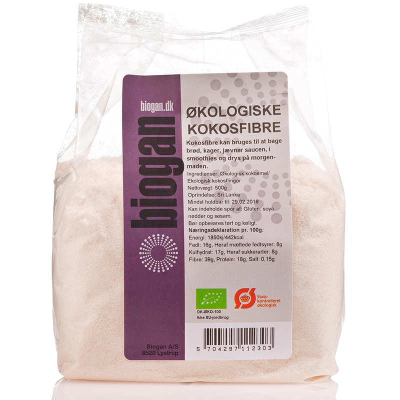Biogan Kokosfibre/Mel Ø (500 g)