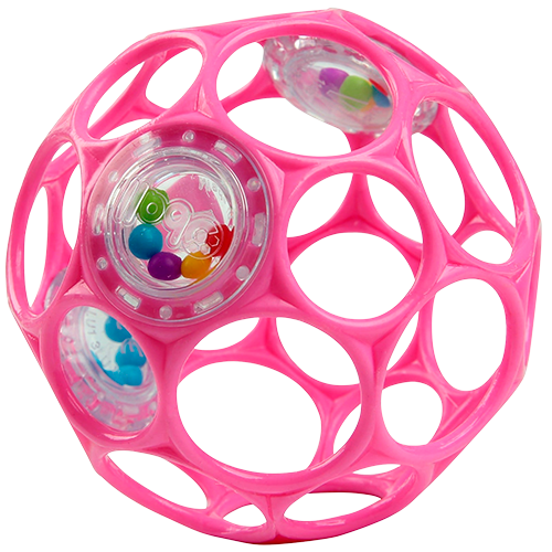Oball Rattle Pink (1 stk)