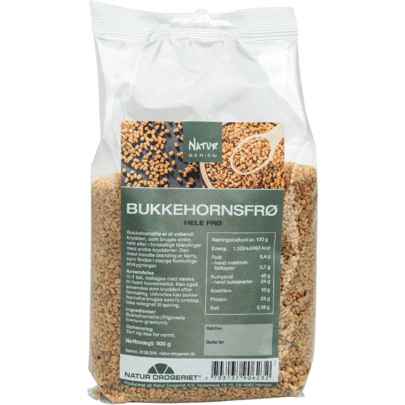 Natur Drogeriet Bukkehornsfrø Hele - 500 g.