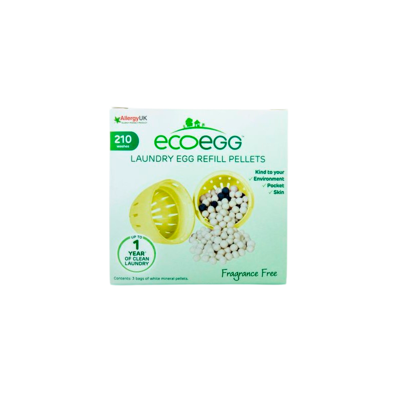 Ecoegg Refill Til Vaskeæg Uden Duft - 210 vaske.