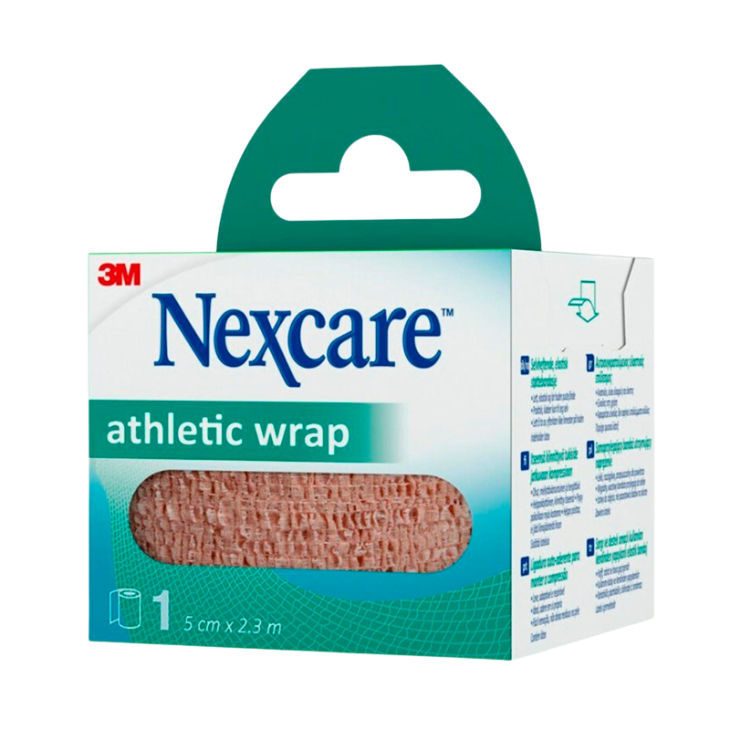 Nexcare Athletic Wrap Lysbrun - 5 cm x 2,3 m (1 stk)