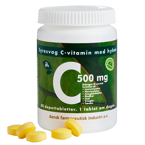 Grønne Vitaminer C-vitamin 500mg (60 tabl)