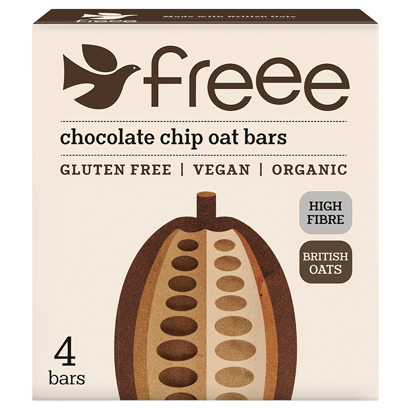 Doves Chocolate Chip Flapjack Øko 4pak - 140 gram