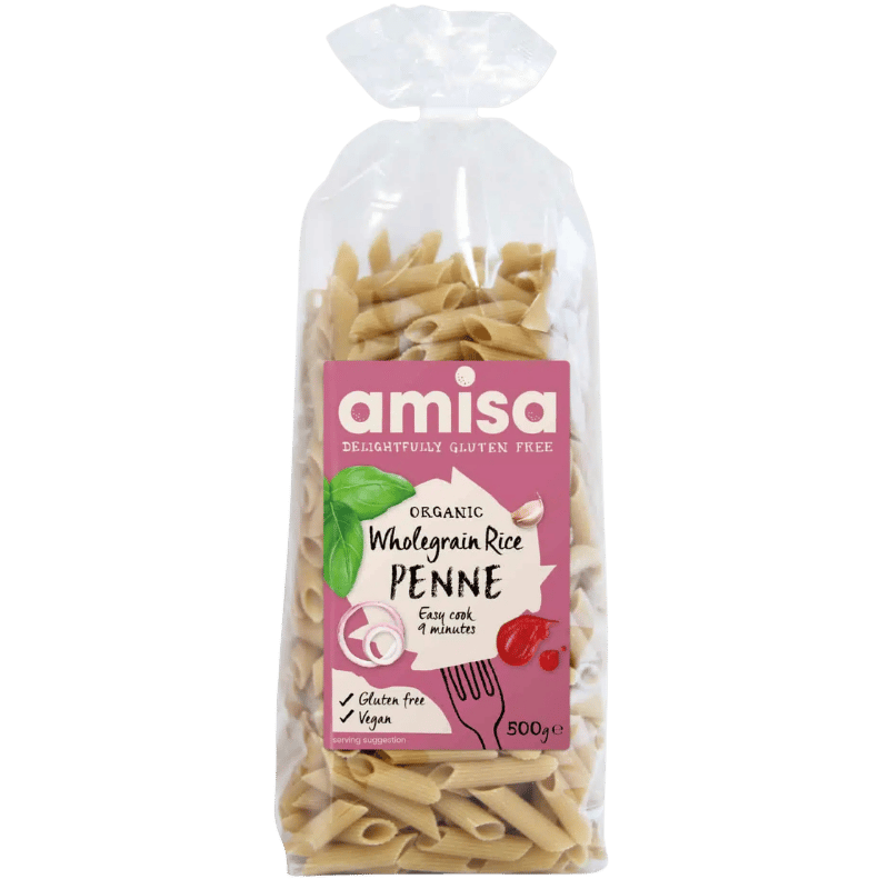 Amisa Fuldkorns Ris Penne Glutenfri Ø (500 g)