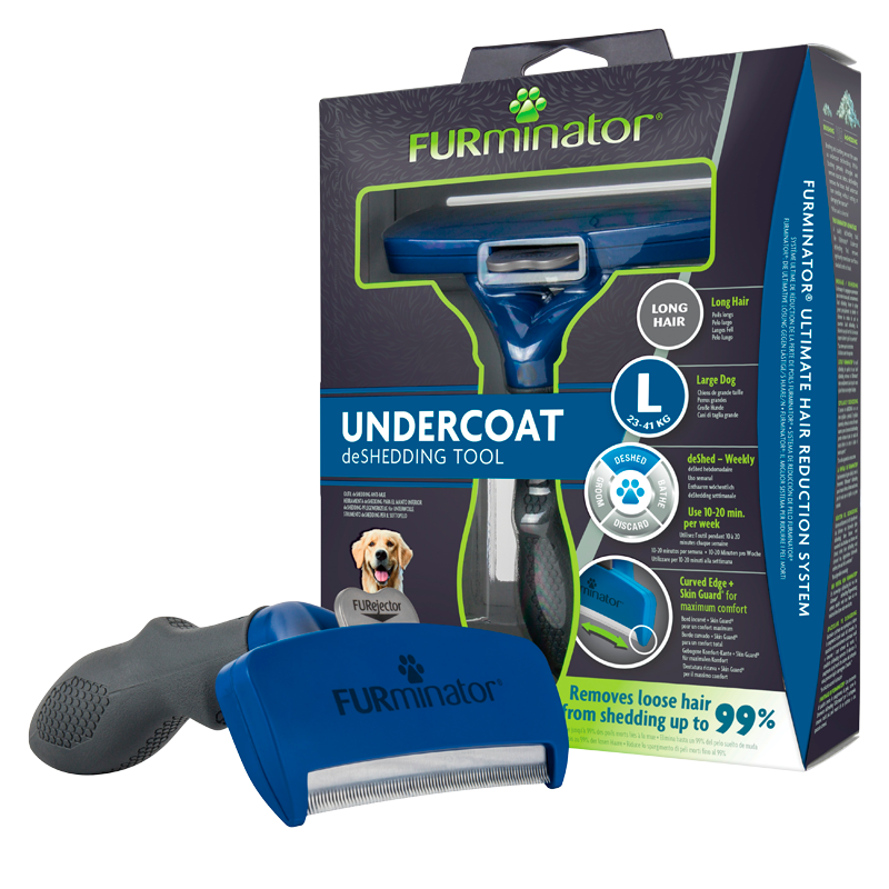 FURminator Deshedding Børste Til Store Hunde Lang Pels (1 stk)