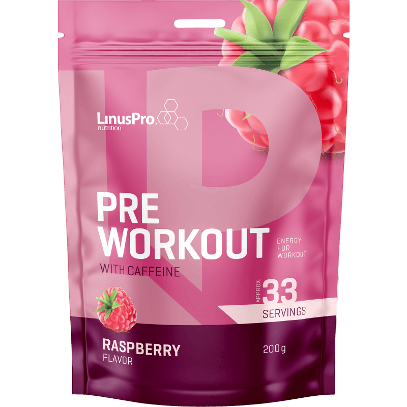 LinusPro Pre Work Out Hindbær (200 g)