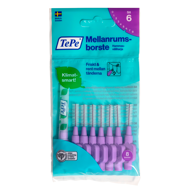 TePe Mellemrumsbørste Lilla - 8 stk