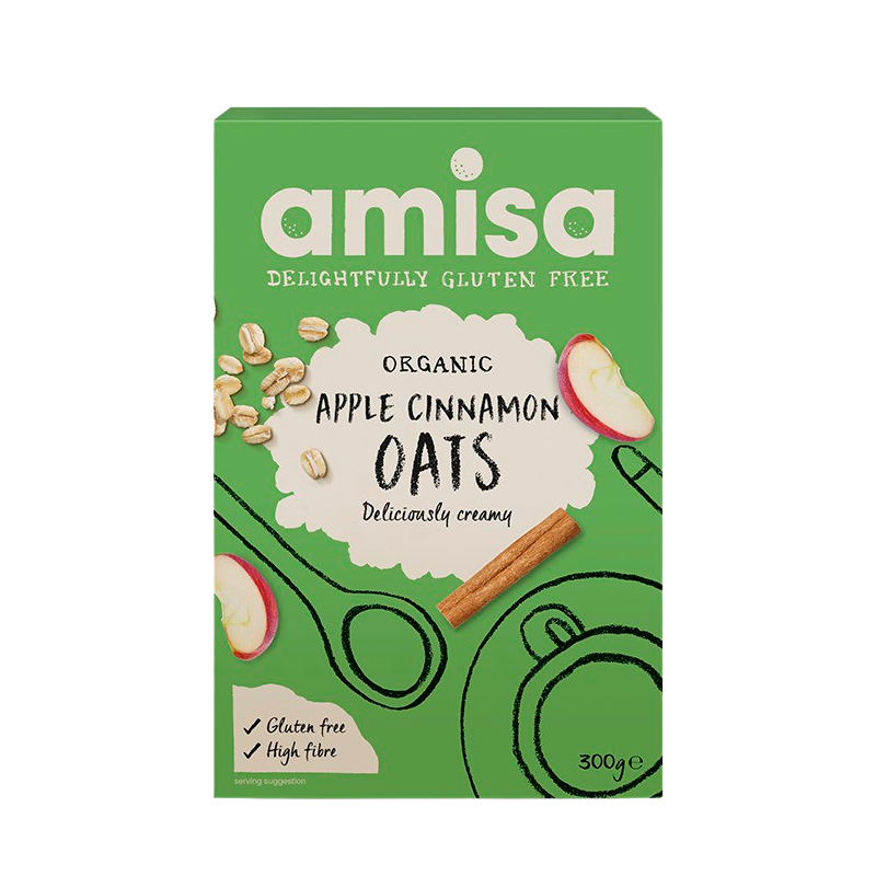 Amisa Havreflager M. Æble & Kanel Ø (300 g)