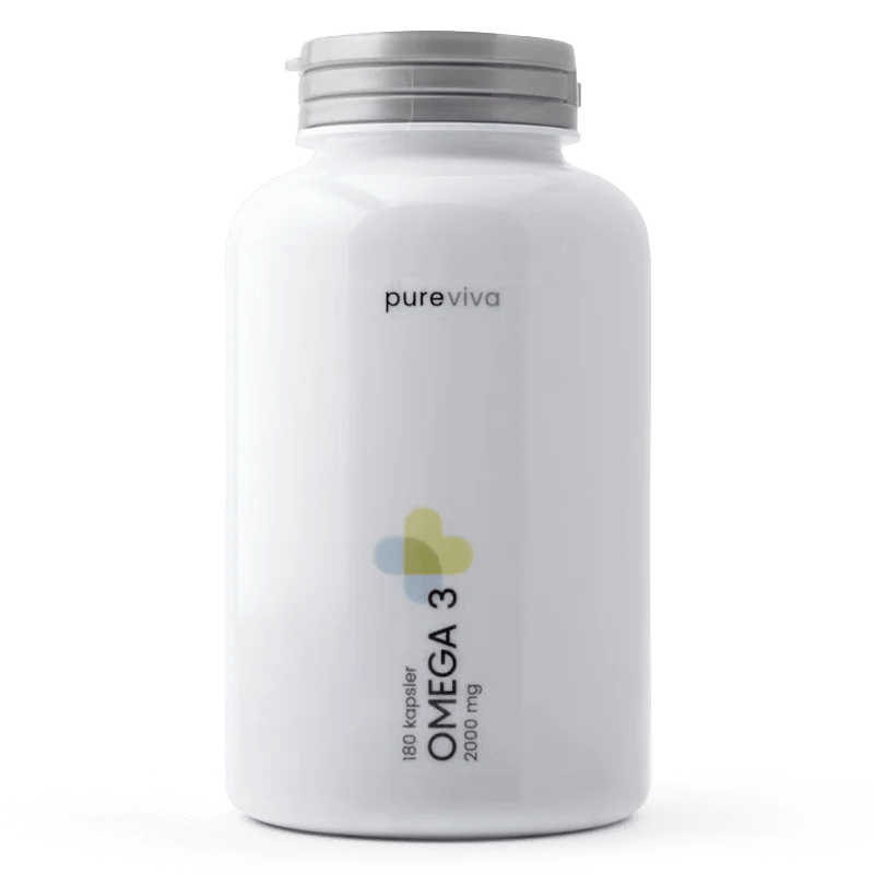 Pureviva Fiskeolie Omega-3 2000 mg (180 kaps)