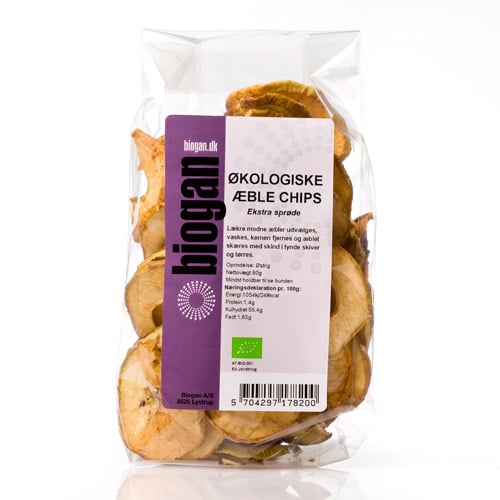 Biogan Æblechips - 100 g.