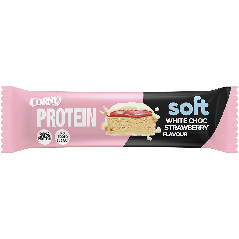 Corny Soft Protein White Chocolate Strawberry (45 g)