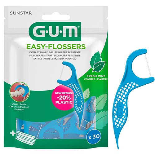 GUM Tandtråd M. Tandstik Easy Flossers - 30 stk