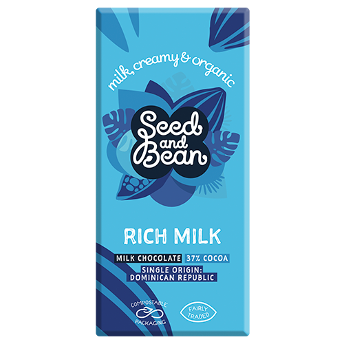 Seed & Bean Mælkechokolade 37 % Ø (75 g)