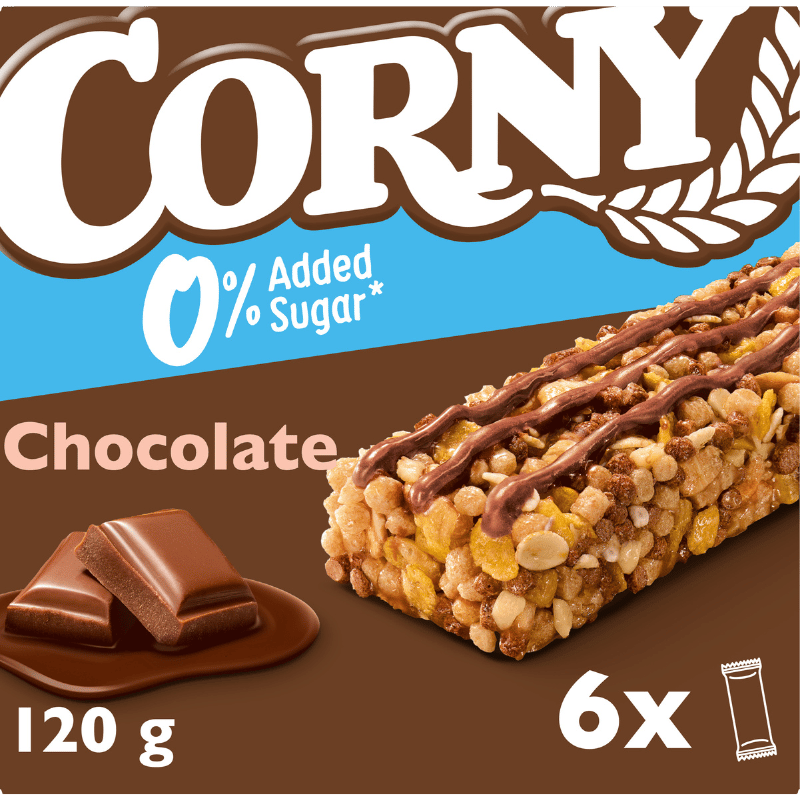 Corny 0% Added Sugar Chocolate (6x20 g)
