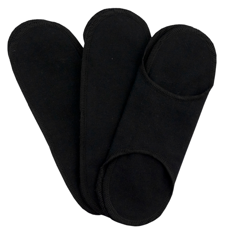 ImseVimse Sanitary Pads Snap Free - Regular, Black - 3 pak