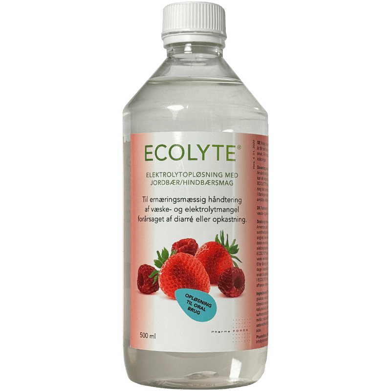 Ecolyte Jordbær/Hindbær (500 ml)