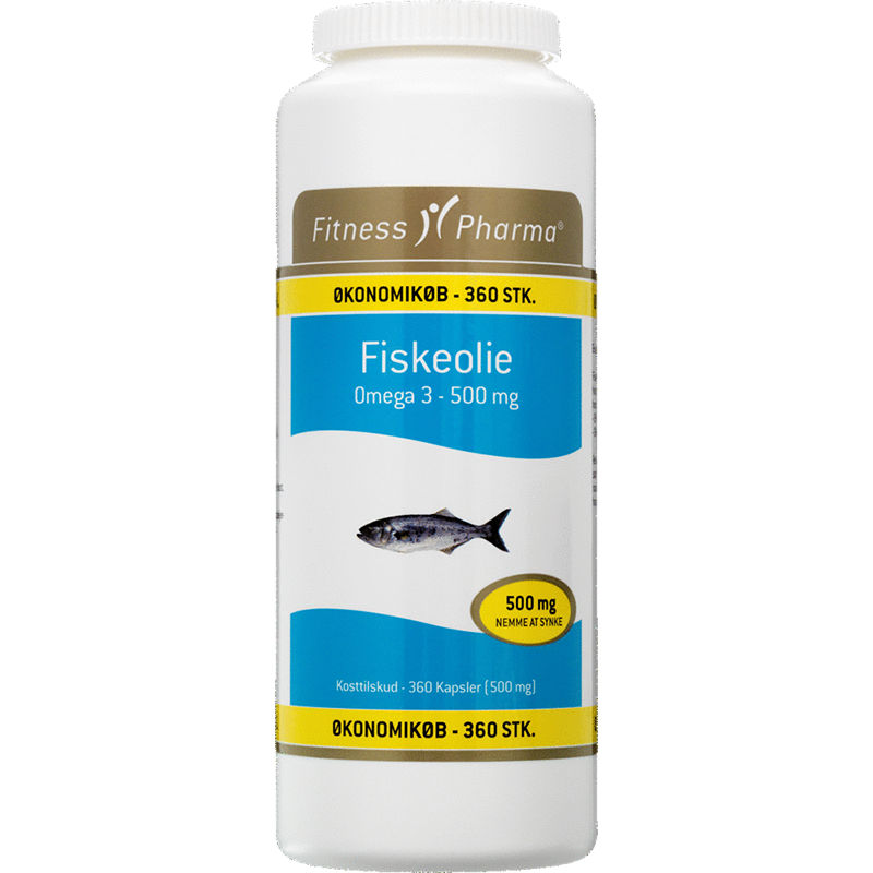 Fitness Pharma fiskeolie 500 mg - 360 stk.