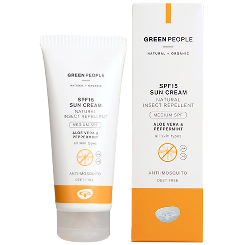 Green People Sun Cream SPF15 With Insect Repellent (100 g)