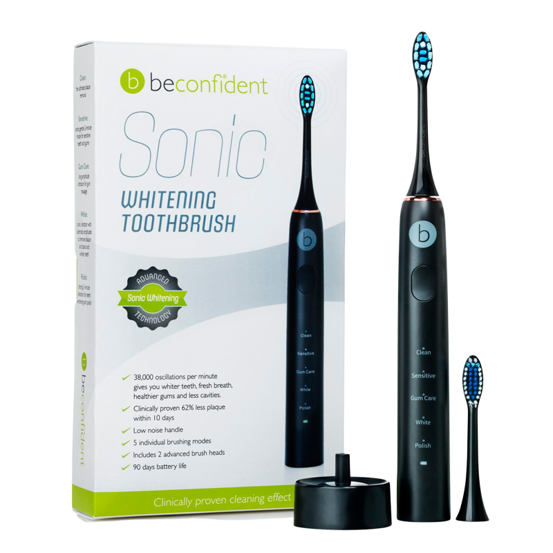 Beconfident Sonic Electric Whitening Toothbrush Black/Rose Gold (1 stk)