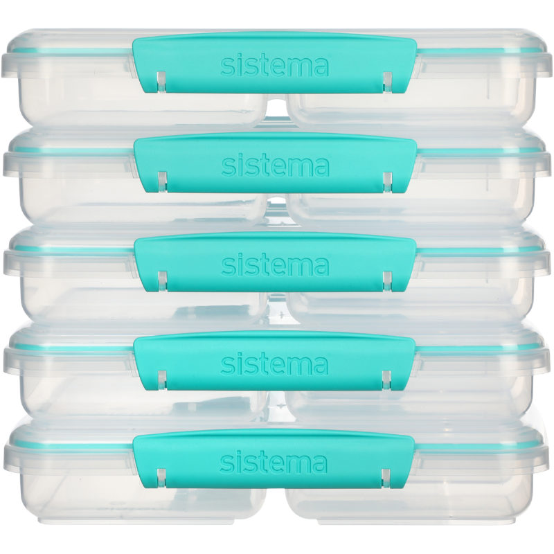 Sistema Meal Prep Madkasse 820 ml (5 stk)